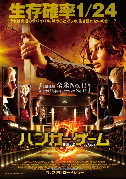 1000 piece jigsaw puzzle for the movie poster: The Hunger Games (2012) ver28