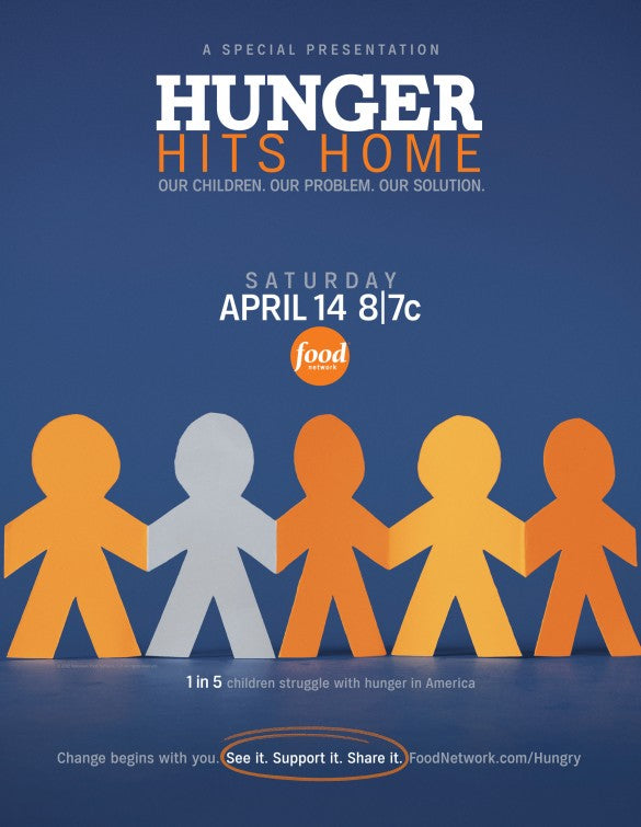1000 piece jigsaw puzzle for tv poster: Hunger Hits Home
