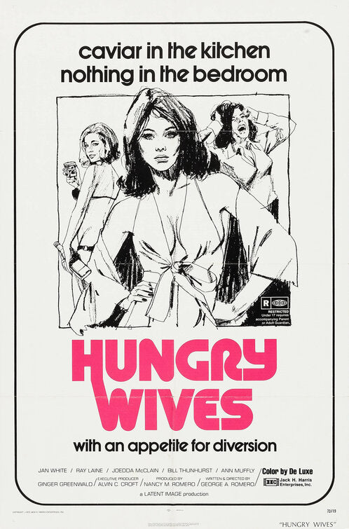 1000 piece jigsaw puzzle for the movie poster: Hungry Wives (1972)