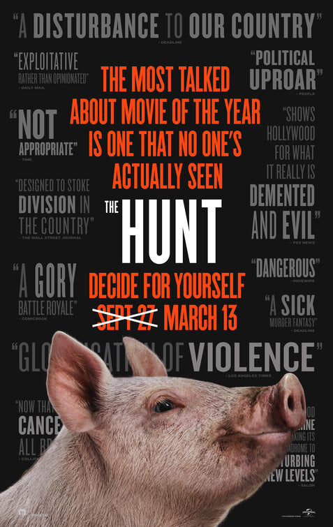 1000 piece jigsaw puzzle for the movie poster: The Hunt (2020) ver2