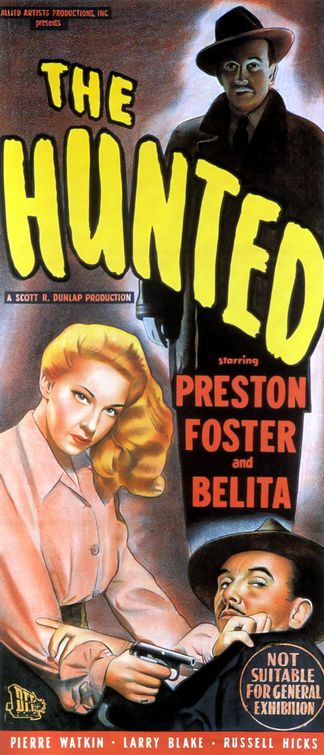 the movie poster: The Hunted (1948)