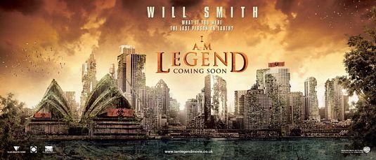 the movie poster: I Am Legend (2007) ver12