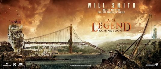 the movie poster: I Am Legend (2007) ver6