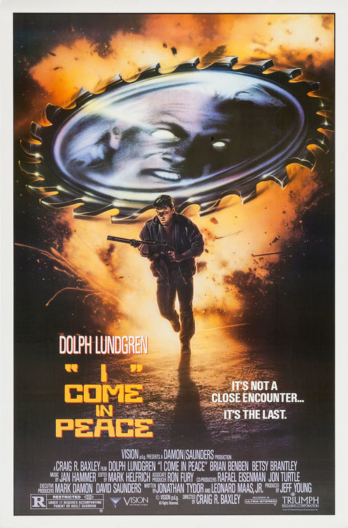 the movie poster: I Come in Peace (1990)