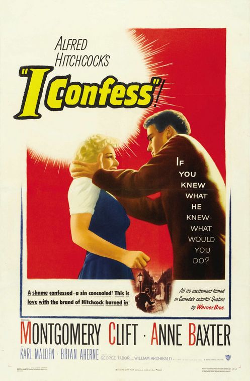 the movie poster: I Confess (1953) ver2
