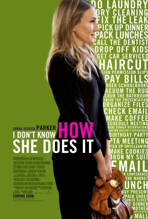 1000 piece jigsaw puzzle for the movie poster: I Don't Know How She Does It (2011)