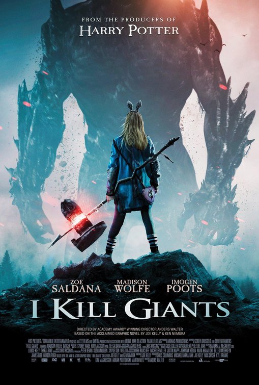 1000 piece jigsaw puzzle for the movie poster: I Kill Giants (2018)