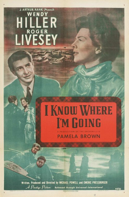 the movie poster: I Know Where I'm Going (1945)