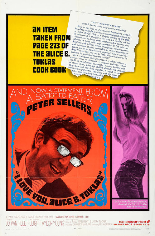1000 piece jigsaw puzzle for the movie poster: I Love You, Alice B. Toklas! (1968)