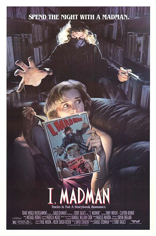 the movie poster: I, Madman (1989)