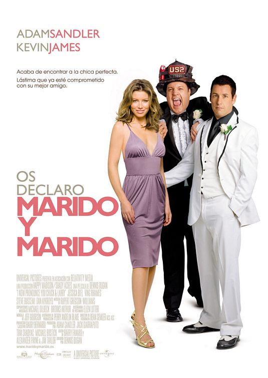 the movie poster: I Now Pronounce You Chuck and Larry (2007) ver3