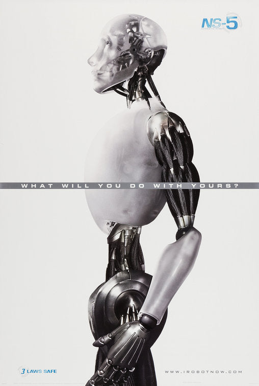 the movie poster: I, Robot (2004)