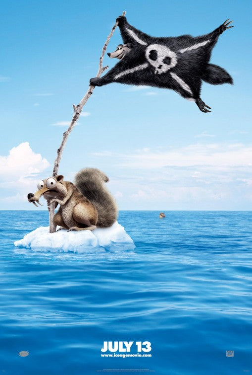1000 piece jigsaw puzzle for the movie poster: Ice Age: Continental Drift (2012)