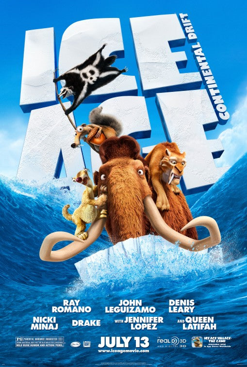 1000 piece jigsaw puzzle for the movie poster: Ice Age: Continental Drift (2012) ver10