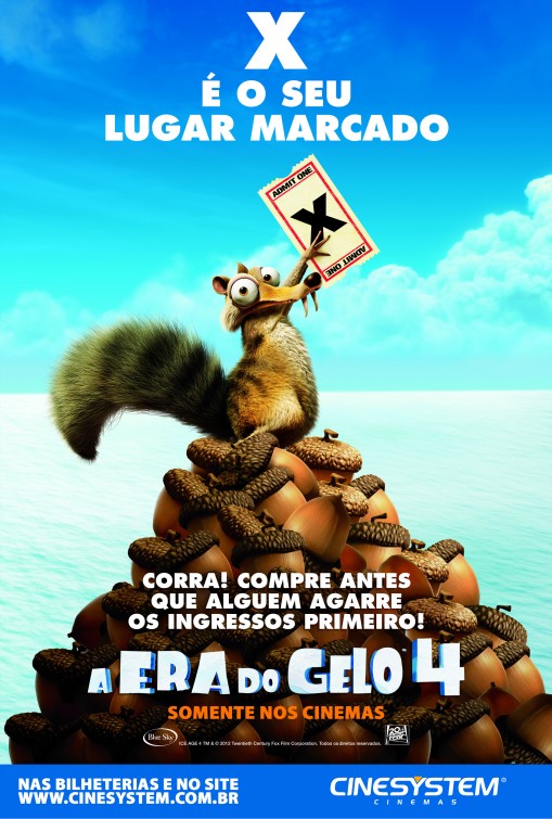 1000 piece jigsaw puzzle for the movie poster: Ice Age: Continental Drift (2012) ver13