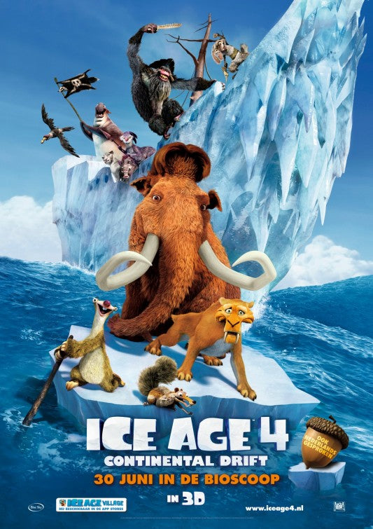 1000 piece jigsaw puzzle for the movie poster: Ice Age: Continental Drift (2012) ver3