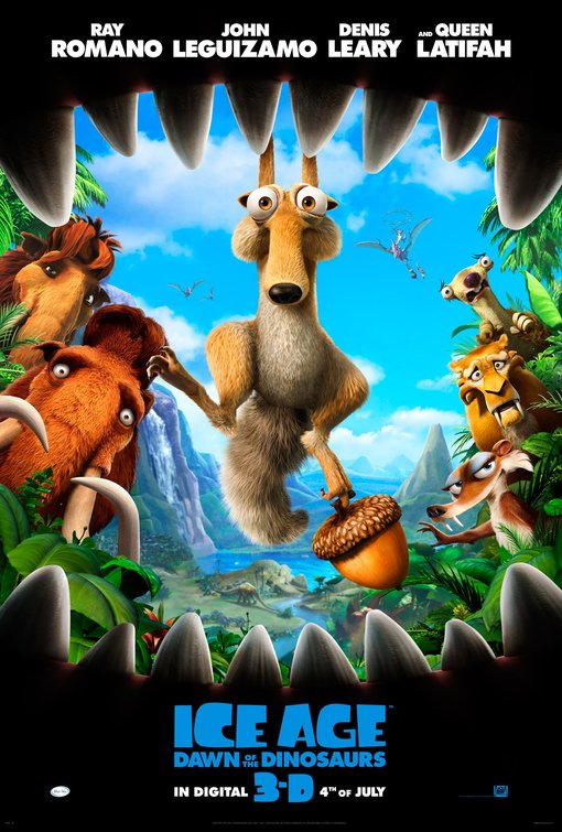 the movie poster: Ice Age: Dawn of the Dinosaurs (2009) ver2