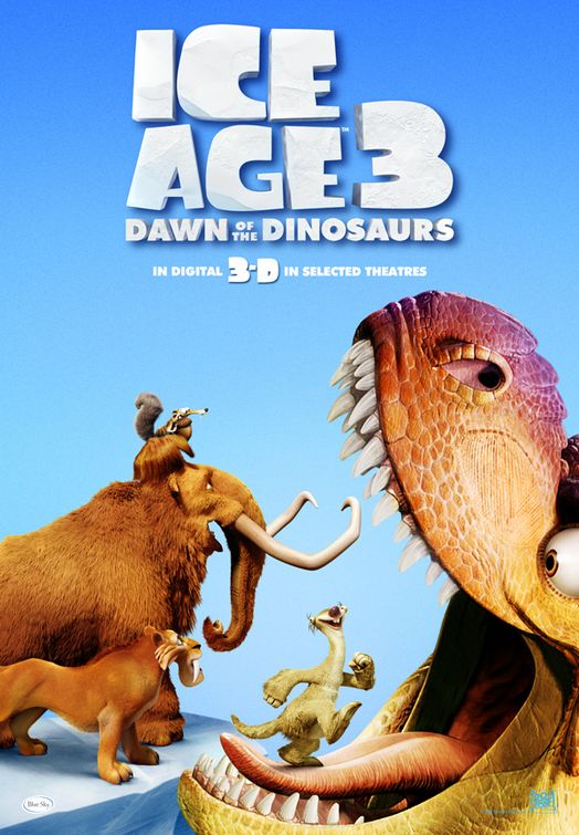 1000 piece jigsaw puzzle for the movie poster: Ice Age: Dawn of the Dinosaurs (2009) ver3