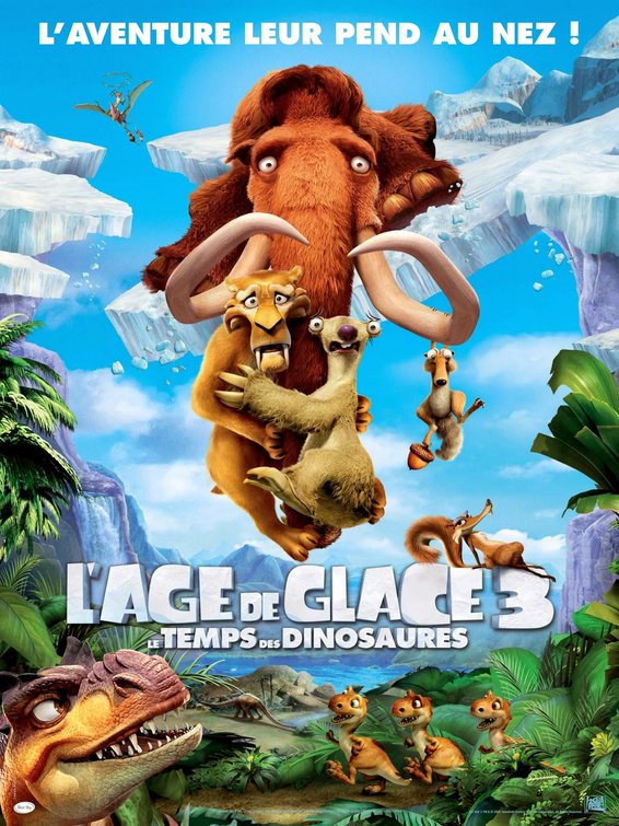 1000 piece jigsaw puzzle for the movie poster: Ice Age: Dawn of the Dinosaurs (2009) ver4