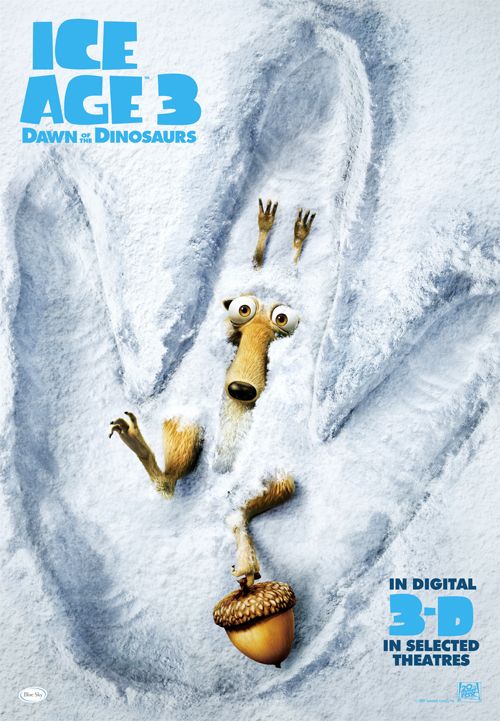 1000 piece jigsaw puzzle for the movie poster: Ice Age: Dawn of the Dinosaurs (2009) ver7