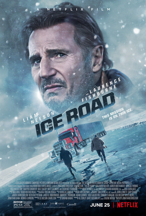 1000 piece jigsaw puzzle for the movie poster: The Ice Road (2021)