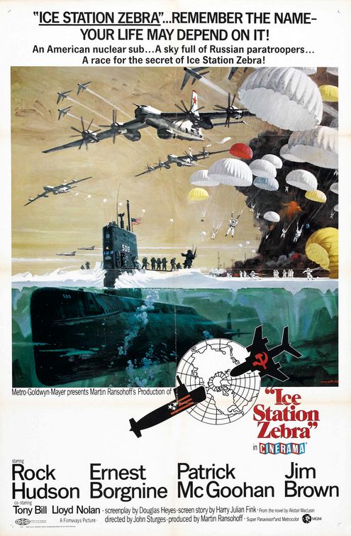 the movie poster: Ice Station Zebra (1968)