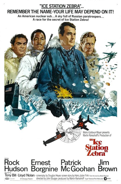 the movie poster: Ice Station Zebra (1968) ver2