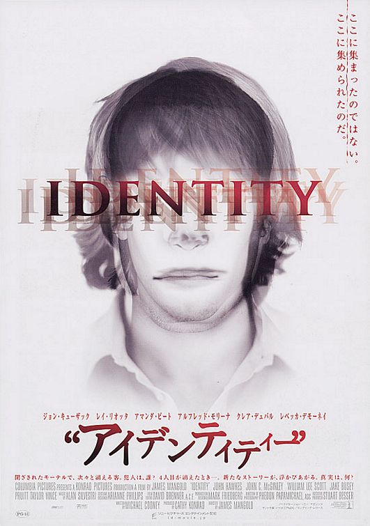 the movie poster: Identity (2003) ver2