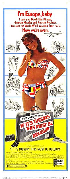 the movie poster: If It's Tuesday, This Must Be Belgium (1969) ver2