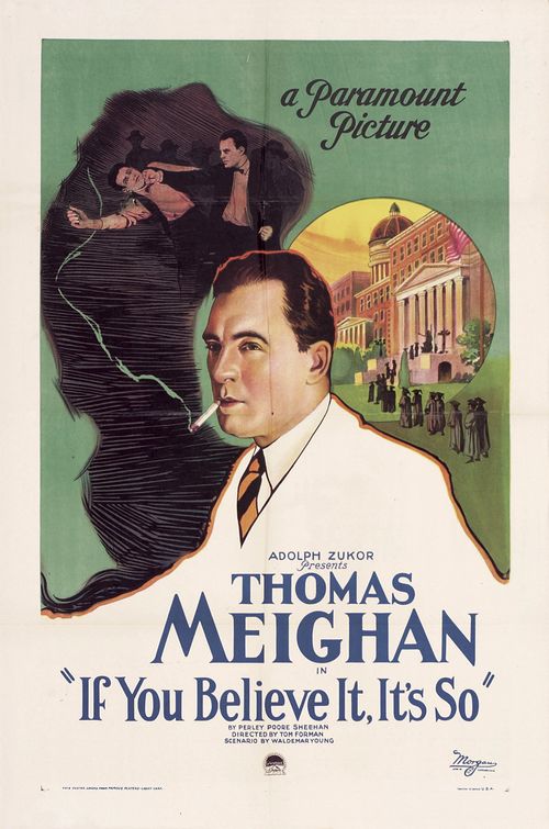 the movie poster: If You Believe It, It's So (1922)