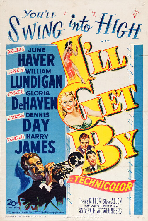 1000 piece jigsaw puzzle for the movie poster: I'll Get By (1950)