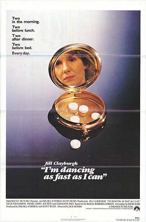 the movie poster: I'm Dancing as Fast as I Can (1982)