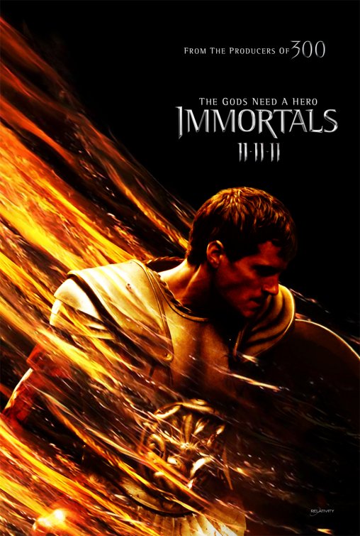 1000 piece jigsaw puzzle for the movie poster: Immortals (2011)