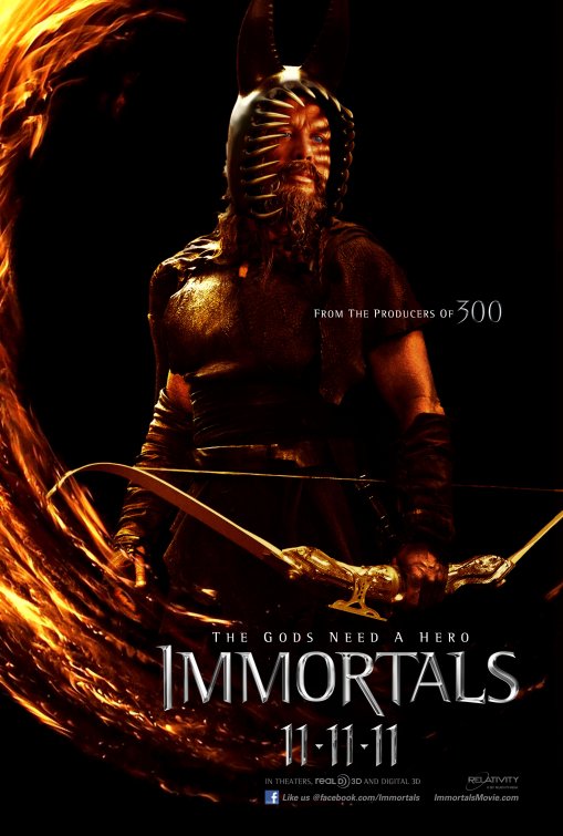 1000 piece jigsaw puzzle for the movie poster: Immortals (2011) ver6