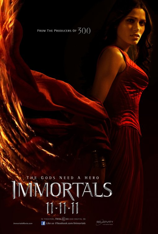 1000 piece jigsaw puzzle for the movie poster: Immortals (2011) ver8