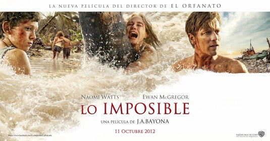 1000 piece jigsaw puzzle for the movie poster: The Impossible (2012) ver3