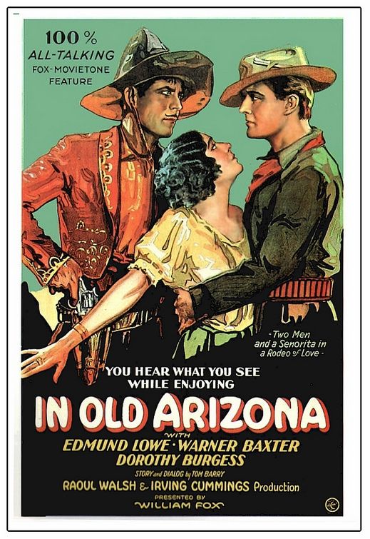the movie poster: In Old Arizona (1928)