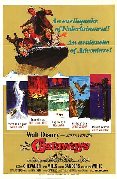 the movie poster: In Search of the Castaways (1962) ver2