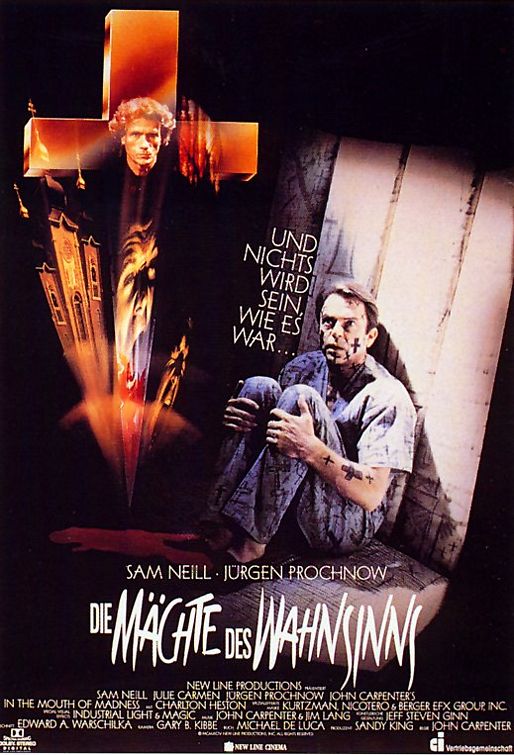 the movie poster: In The Mouth Of Madness (1995) ver2