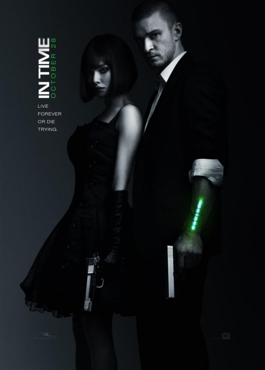 1000 piece jigsaw puzzle for the movie poster: In Time (2011)