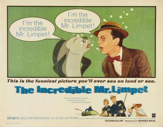 1000 piece jigsaw puzzle for the movie poster: The Incredible Mr. Limpet (1964) ver3