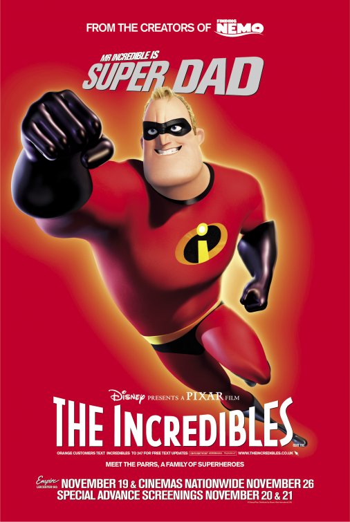 1000 piece jigsaw puzzle for the movie poster: The Incredibles (2004) ver22