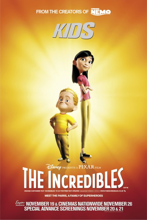 1000 piece jigsaw puzzle for the movie poster: The Incredibles (2004) ver25