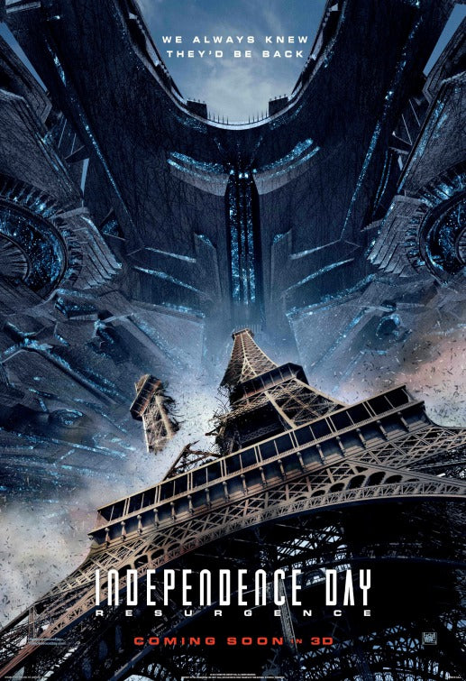 1000 piece jigsaw puzzle for the movie poster: Independence Day: Resurgence (2016) ver12