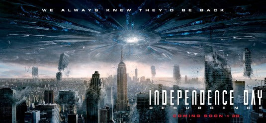 1000 piece jigsaw puzzle for the movie poster: Independence Day: Resurgence (2016) ver14