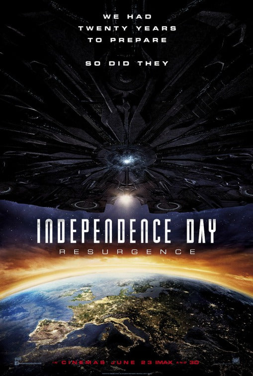 1000 piece jigsaw puzzle for the movie poster: Independence Day: Resurgence (2016) ver2