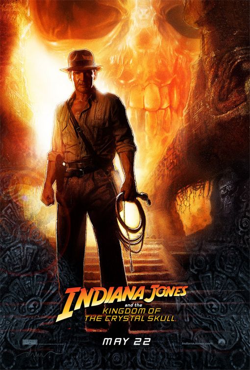 the movie poster: Indiana Jones and the Kingdom of the Crystal Skull (2008)
