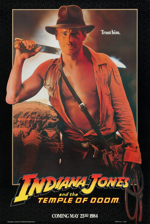 the movie poster: Indiana Jones and the Temple of Doom (1984) ver2