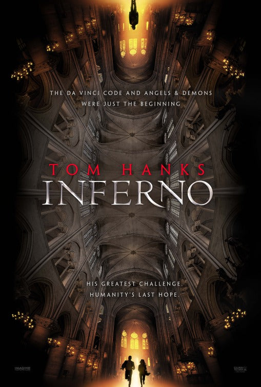 1000 piece jigsaw puzzle for the movie poster: Inferno (2016)
