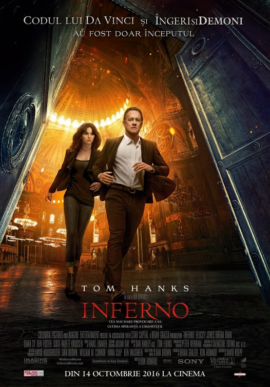 1000 piece jigsaw puzzle for the movie poster: Inferno (2016) ver3